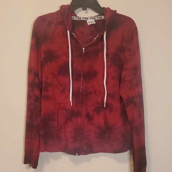 PINK  Victoria’s Secret Tie Die Hoodie - Picture 1 of 6